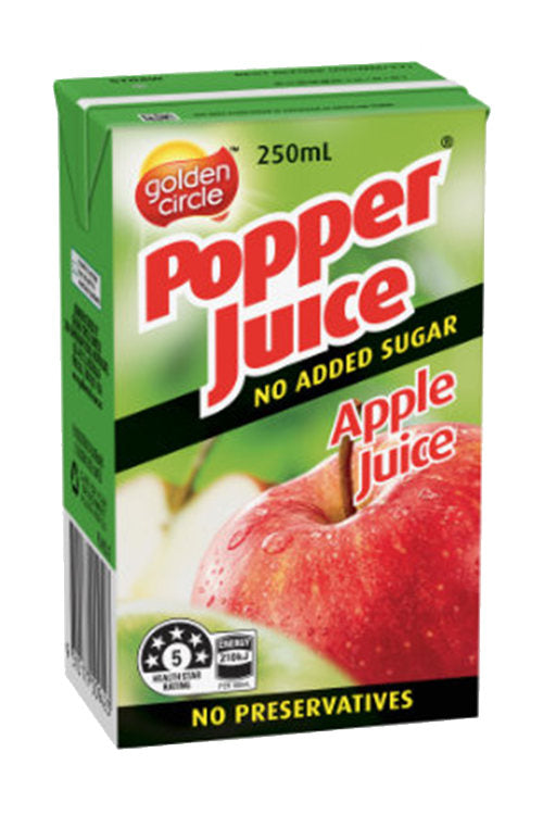 250ml Golde Circle Popper Juice - Apple