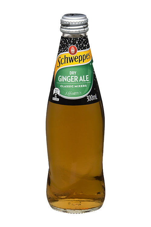 300ml Glass Bottle Schweppes Dry Ginger Ale