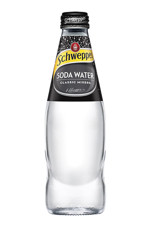 300ml Glass Bottle Schweppes Soda Water