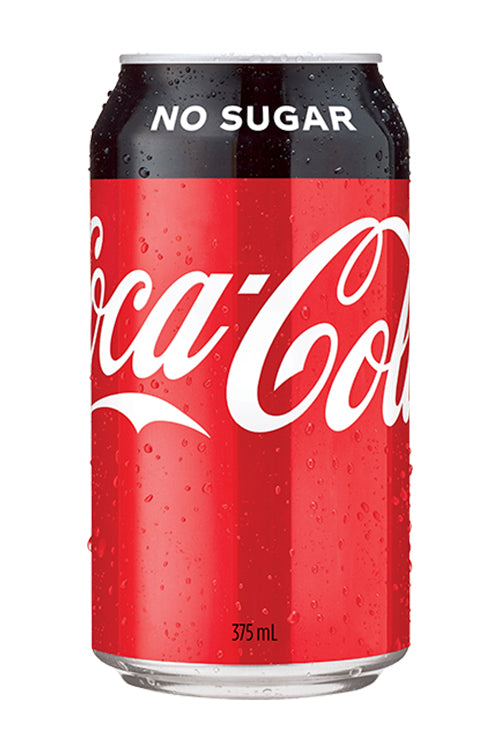 375ml Coca Cola No Sugar Can