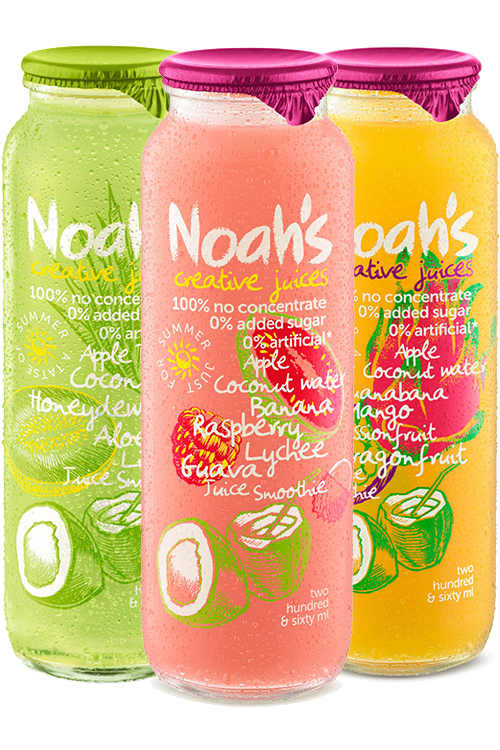 260ml Noah's Juices Unique Coconut Water Smoothies