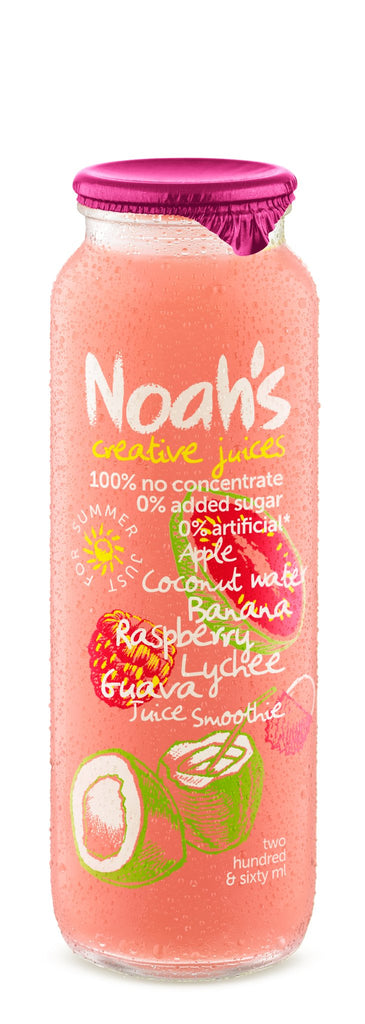 260ml Noah's Coconut Water Smoothies - Rasberry Lychee