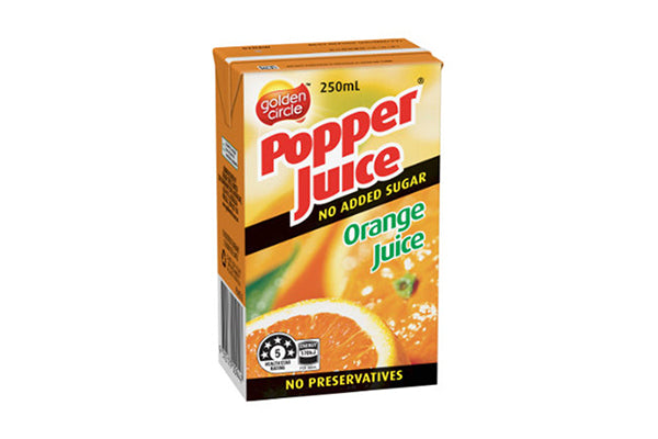 250ml Golde Circle Popper Juice - Orange