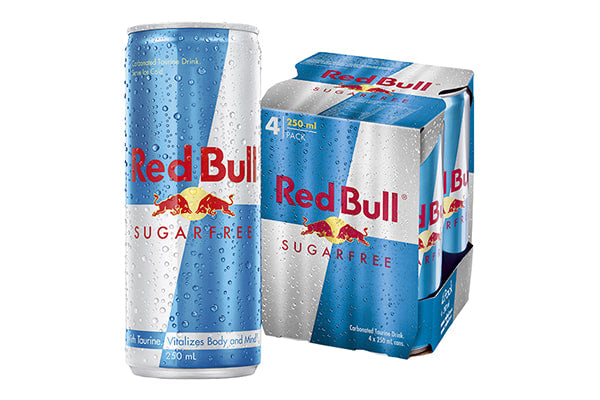 250ml Red Bull 4 Pack Sugarfree Energy Drink