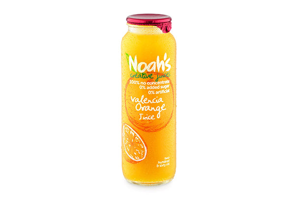 260ml Noah_s Creative Juices Valencia Orange Juice Bottle