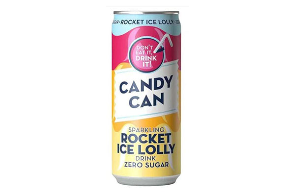 330ml Candy Can Sparkling Zero Sugar Drink Rocket Ice Lolly