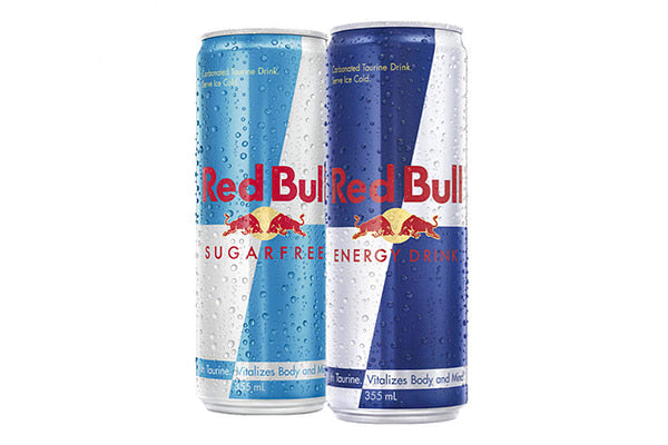 Two 355ml Red Bull Can Energy Drink