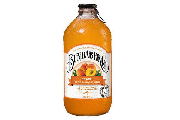 375ML Bundaberg Sparkling Drink - Peach Bottle