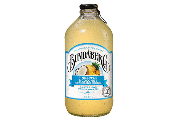375ML Bundaberg Sparkling Drink - Pineapple & Coconut Bottle