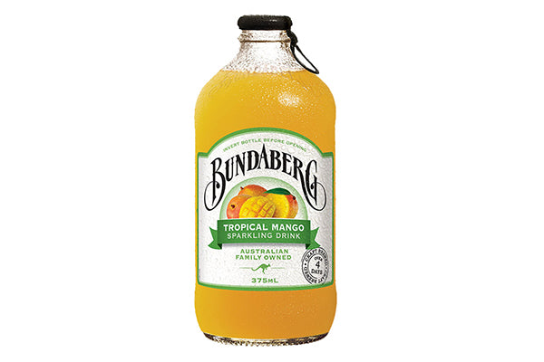 375ML Bundaberg Sparkling Drink - Tropical Mango Bottle