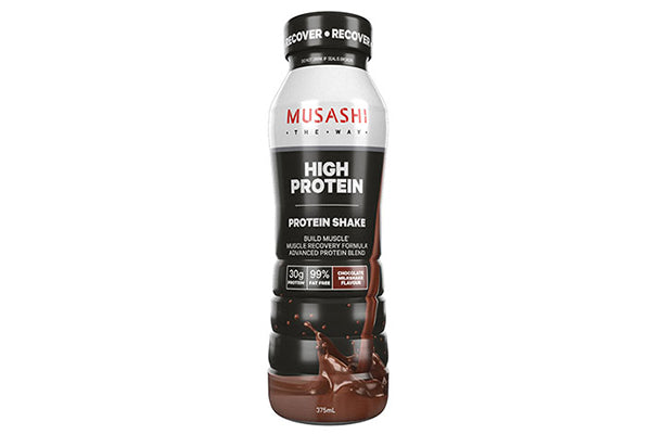 375ml Musashi high protein chocolate shake