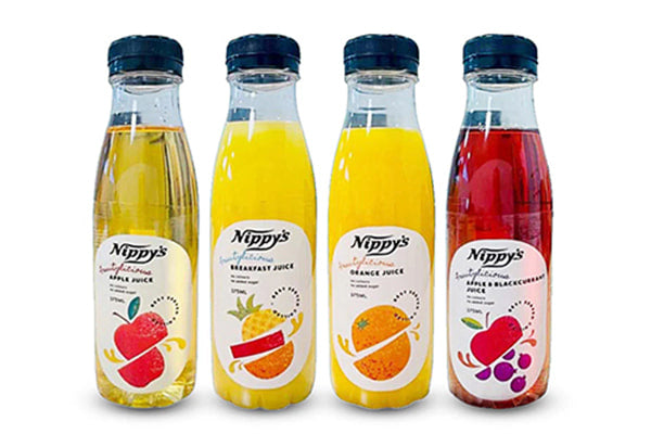 Three bottles 375ml Nippy's Juice