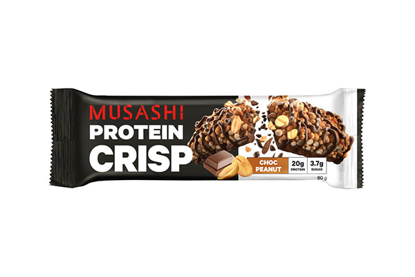 60g Musashi Protein Crisp Bar Chocolate Peanut