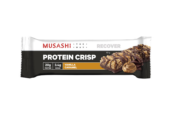 60g Musashi Protein Crisp Bar Vanilla Caramel