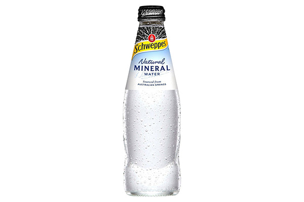 300ml Schweppes Natural Mineral Water Glass Bottle