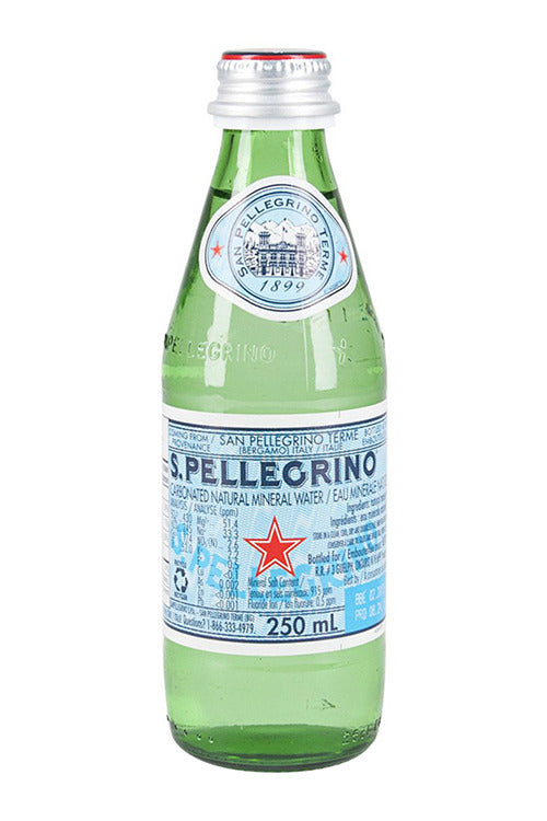 250ml Glass Bottle San Pellegrino Sparkling Mineral Water