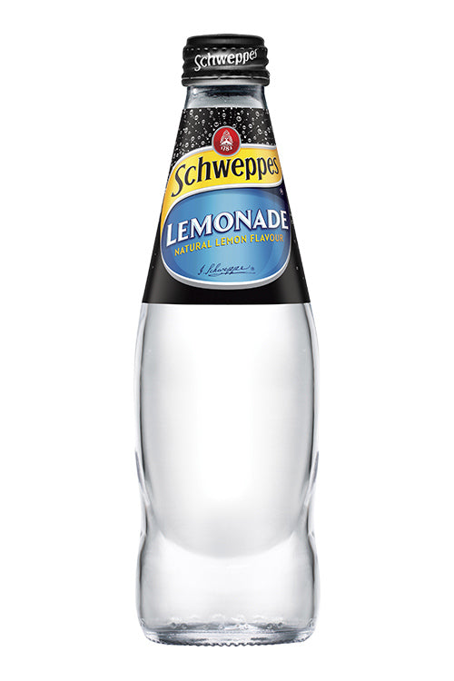 300ml Schweppes Lemonade Glass Bottle