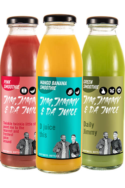 350ml Jim, Jimmy & Da Juice - Natural Smoothies